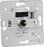 Universal-Dimmschalter Dreh-Dimmer für dimmbare LEDs OBRIUS, 0-100W (Stift Ø 4mm/ 6mm)