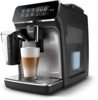 Philips Kaffeevollautomat 3200 Series, 5 Kaffeespezialitäten, LatteGo Milchsystem, Touchdisplay, Schwarz (EP3246/70)