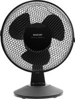 SENCOR SFE 2311BK Stolový ventilátor, 2 rýchlosti, priemer lopatiek 23 cm, nastaviteľný uhol sklonu, výkon 30 W