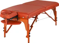 Master Massage 79cm Santana™ Mobile Massageliege Paket mit Memory Foam & Klappbarem Holzgestell-Zimt