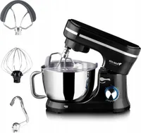 Küchenmaschine Planetenmixer Robomax X-2400-W Schwarz Doubleorbit Pulse