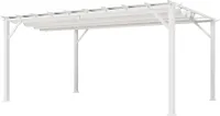 Paragon Outdoor Aluminium Pergola Florenz 1116 Weiß/Weiß 350x505x236 cm