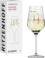 HERZKRISTALL WEIßWEINGLAS #10 VON CHRISTINE KORDES