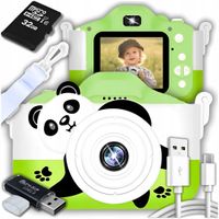 APARAT FOTOGRAFICZNY CYFROWY DLA DZIECI 40 Mpx KAMERA SELFIE GRY + KARTA 32GB