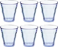 Duralex 1028BB06/6 - Picardie Wasserglas, 6er-Pack, transparent blau