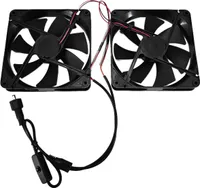 Sada venkovního ventilátoru na solární pohon s dvojitým ventilátorem, 12 W, pro dům, obytný vůz, skleník, zvířecí dům, podkroví, odolný a vodotěsný, 3000 otáček za minutu, 14 cm solární ventilátor, kempování