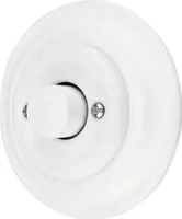 Podtynkowy porcelanowy ściemniacz obrotowy LED retro I PR1 biały