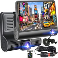 Dashcam Auto mit Rückfahrkamera KFZ Kamera Dash Cam Autokamera Video Recorder DVR 4 Zoll LCD Display Mini Fahrrekorder Loop Full HD 1080p 170° G-Sensor Car Retoo