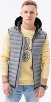 Ombre Clothing Herrenweste Snol grau L