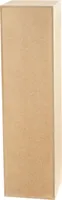 Dekosäule Unlackiertes MDF - Blumensäule für Wohnzimmer - Blumenständer - Podest Deko für Figuren - Pflanzenständer - Deko Wohnzimmer 75x20x20