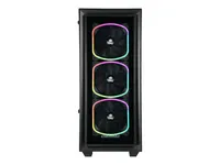 ENERMAX StarryFort SF30 - Tower - ATX - Seitenteil mit Fenster (gehärtetes Glas) - keine Spannungsversorgung - Schwarz - USB/Audio