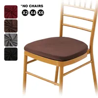 6er Set Stretch Stuhlbezug Sitzfläche Weich