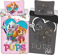 DETEXPOL Pościel Paw Patrol Pups świecąca bawełna, 140/200, 70/80 cm