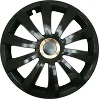 4x PREMIUM DESIGN kryty kol Grail 15 INCH #21 černý chromovaný kroužek