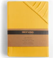 Prześcieradło Bawełna z Gumką Jantar pomarańczowe 90x200 DecoKing