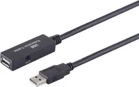 Przedłużacz USB 2.0 S/CONN, ACTIVE, A męski na A żeński, USB 2.0, 5,0 m (13-29055)