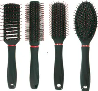 4er Set  Haarbürsten Rundbürste Allzweckbürste Stylingbürste Softgriff