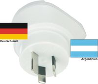 Reiseadapter Argentinien auf Deutschland -Skross 1.500209 Urlaubsstecker - Ar...