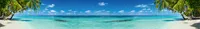 Küchenrückwand Folie Selbstklebend STRAND IM PARADIES 420 cm x 60 cm | Klebefolie - Dekofolie - Spritzschutz für Küche |  EU