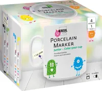 KREUL Porcelain Marker medium "Junior" Set Color your cup
