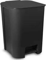 Mülleimer Mit Deckel Und Pedal, Schwarz, 25 L – Loft-Stil