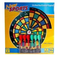 Nowa sportowa bezpieczna tarcza do rzutek, 6 elementów