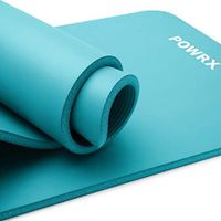 POWRX GYM MAT YOGA MAT - Tyrkysová 183 X 60 X 1 Cm 183 X 60 X 1 Cm Nitril-butadiénová guma