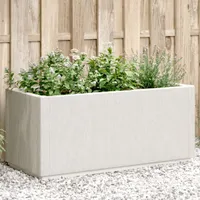 vidaXL Sadzarka biała 80x36x35 cm PP