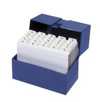 Register A-Z 3x Karteikasten Lernbox DIN A7 & 100 Karteikarten