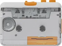 Przenośny magnetofon kasetowy, magnetofon kasetowy USB, konwerter kaset na MP3/CD przez USB, kompatybilny z laptopami i komputerami PC ze złączem słuchawkowym 3,5 mm, efekt dźwięku stereo