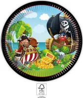 Papierový tanier Piráti D23cm 8 ksMix, Procos