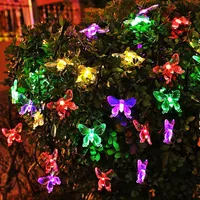 Salcar Gartenleuchte 5m LED Solarleuchten  Lichterkette Innen & Außen Lichterkette Solar Gartenleuchten LED Solar Garten Party Deko