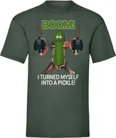 Rick And Morty T-Shirt Herren Into a Pickle grün XXL