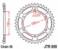 JT SPROCKETS Standard Stahlritzel hinten 859 - 530