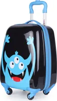 HAUPTSTADTKOFFER - For Kids - Kindergepäck, Kinderkoffer mit Rollen, Trolley für Kinder, Kindertrolley Handgepäck, Hartschale 24 Liter, 47 cm,Schwarz-Blau