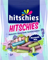 Hitschies Mermaid Mix Kaubonbon Himbeere Waldmeister Waldfrucht 125g