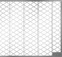 ACO Streckmetallrost für Lichtschacht, stahl verzinkt, 100 x 40 cm