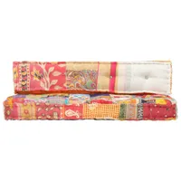vidaXL Palettensofa-Auflage Mehrfarbig Stoff Patchwork