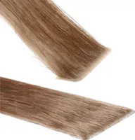 hair2heart Invisible Tape Extensions ľudské vlasy premium - 10 pások 50cm 8/01 svetlá blond natural-ash