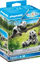 2 Pandas mit Baby