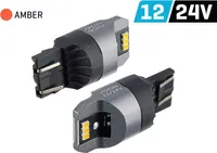 Żarówka VISION WY21/5W (T20q) 12/24V 6x 3020 SMD LED, nonpolar, CANBUS, pomarańczowa, 2 szt.