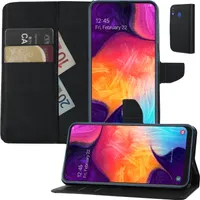 Hülle passend für Samsung Galaxy A21S DuoS SM-A217F/DS |BUCH Tasche mit Karten und Notizfach | Flip Schutz Case Klapp Schutzhülle SCHWARZ