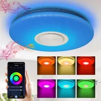 SWANEW LED Deckenleuchte 36W Farbwechsel Flur Deckenlampe Bluetooth Musik Rund Leuchte