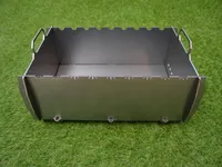 Schaschlik Grill, Mangal, Camping & Angler Grill "Rybak" aus 3 mm Stahl (ST37)