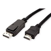 VALUE Kabel DisplayPort DP - HDTV, ST/ST, czarny, 2 m