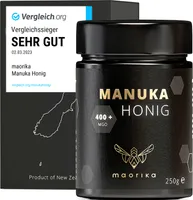 Manuka Honig MGO 400+ im Glas statt Plastik (lichtundurchlässig) 250g,  aus Neuseeland