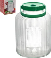 8L Fermentierglas mit Gärventil Gärgefäß Gärtopf Einmachglas Gärglas