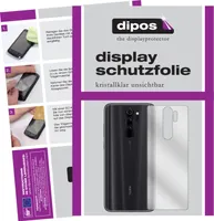 1x Schutzfolie für Xiaomi Redmi Note 8 Pro Rückseite klar Displayschutzfolie Folie Display Schutz dipos