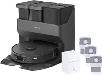 Roborock S7 Max Ultra Staubsauger Roboter mit Station, 5500 Pa 60W, Warmlufttrocknung , Saugroboter mit Seitenbürste , Schwarz