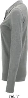 SOLs 02083 | Damen Long-Sleeve Piqué Polo Shirt Perfect - Farbe: Grey Melange - Größe: XXL